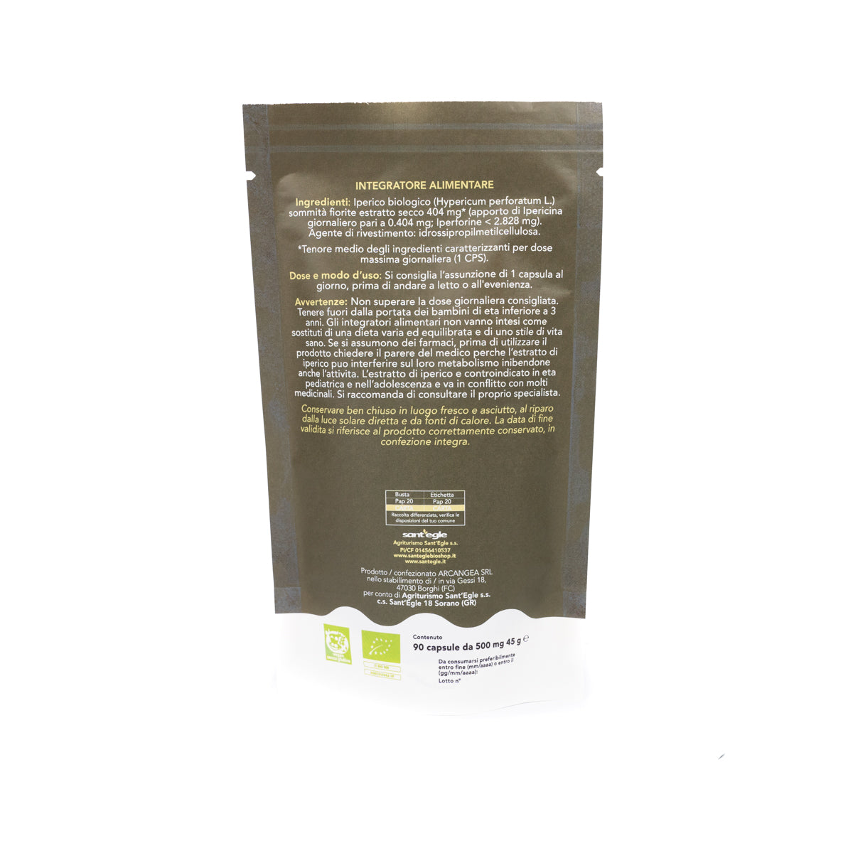 Iperico bio, 90 capsule