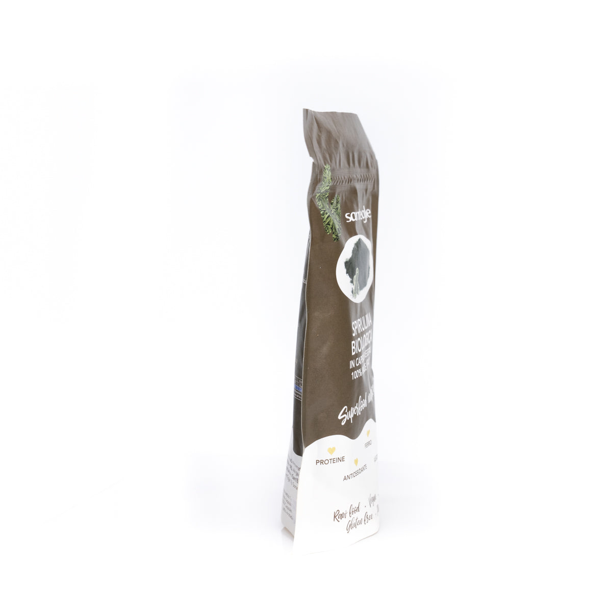 Organic spirulina in capsules