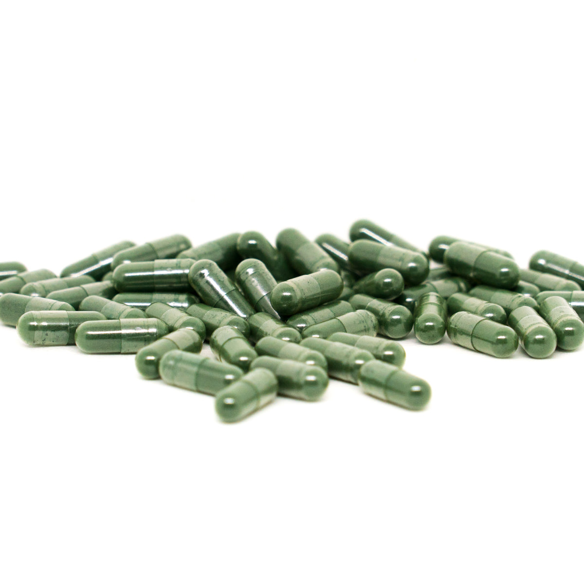 Organic spirulina in capsules