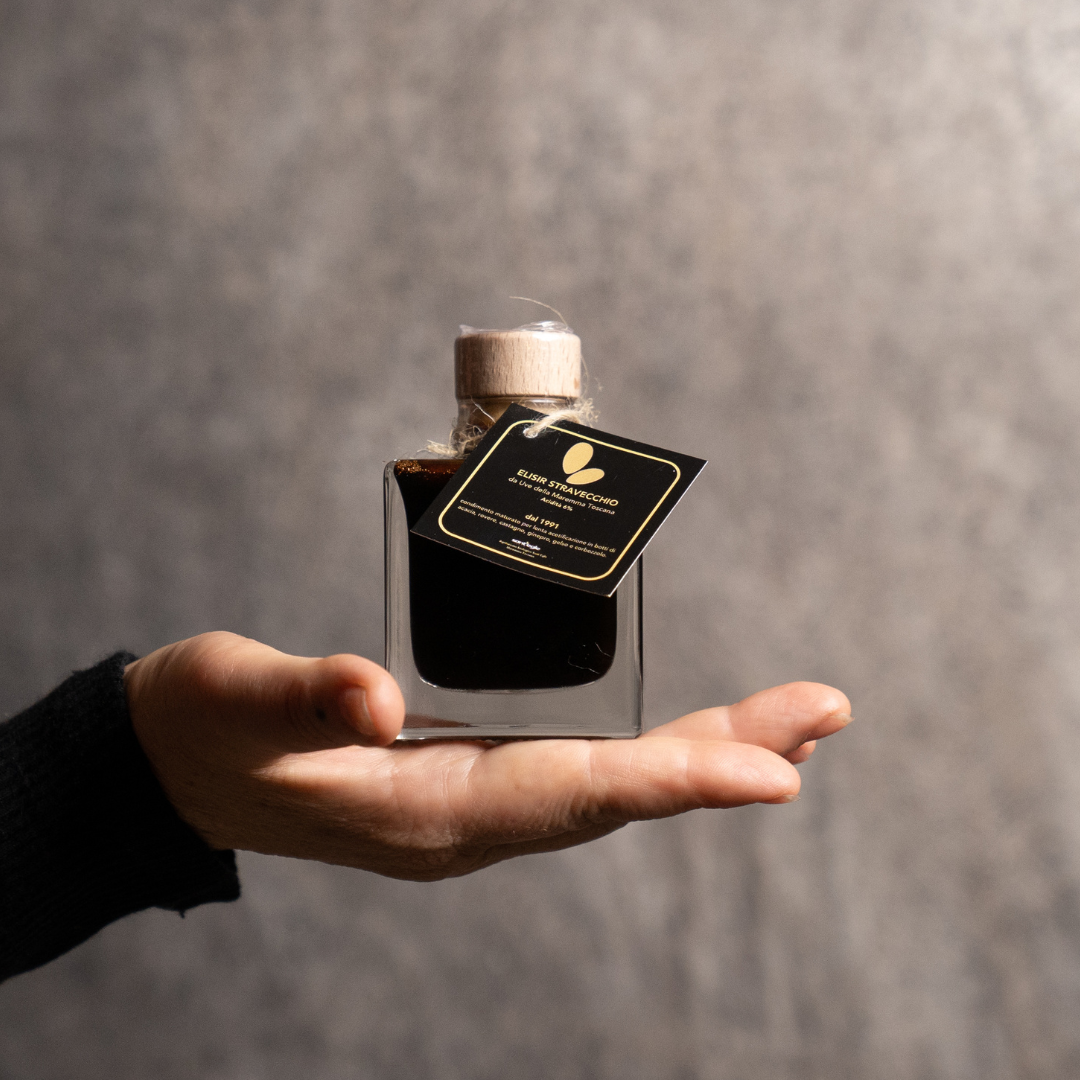Elisir Stravecchio d'Uve di Maremma che un tempo fu un Aceto Balsamico di Modena