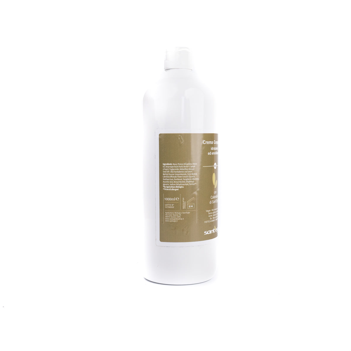 Crema idratante corpo biologica, 1lt