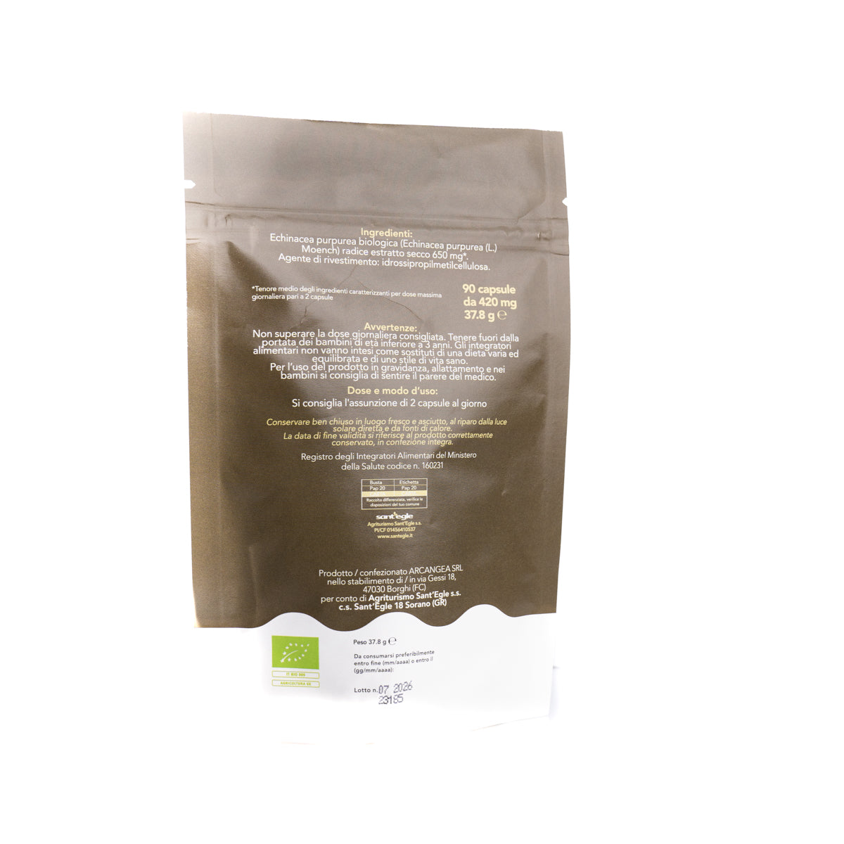 Echinacea Purpurea biologica, 90 capsule