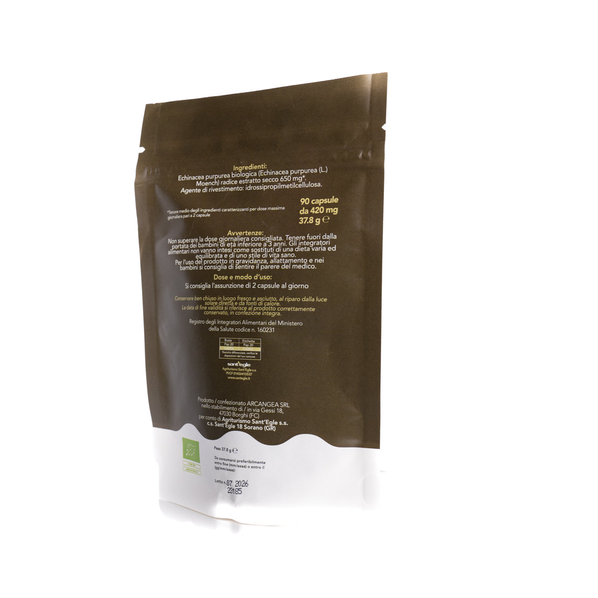 Echinacea Purpurea biologica, 90 capsule