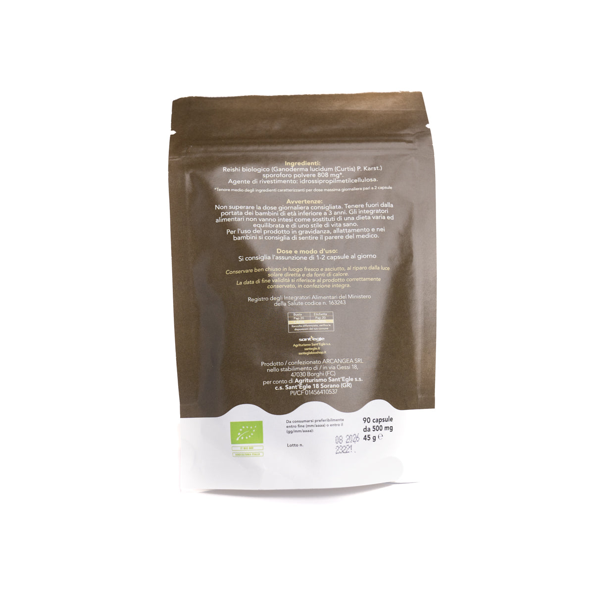 Reishi - Ganoderma Lucidum - Ling Zhi bio, 90 capsule