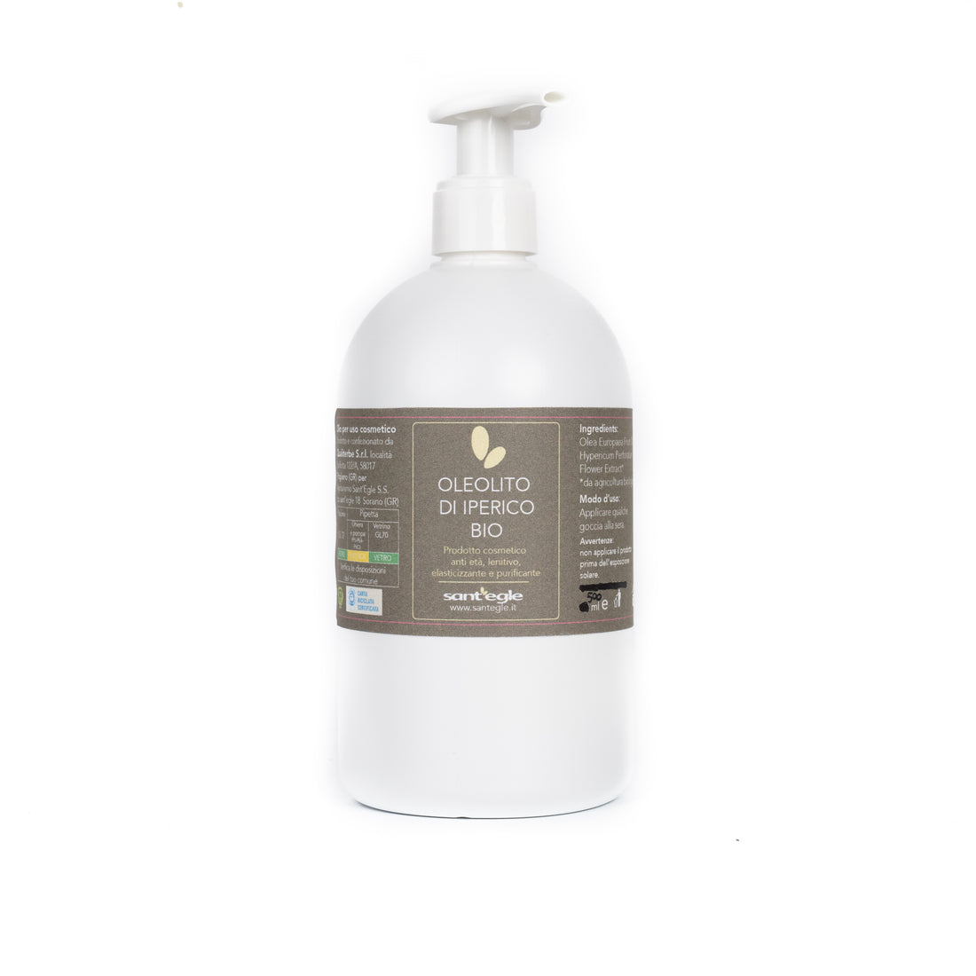 Oleolito di Iperico Biologico, cosmetico