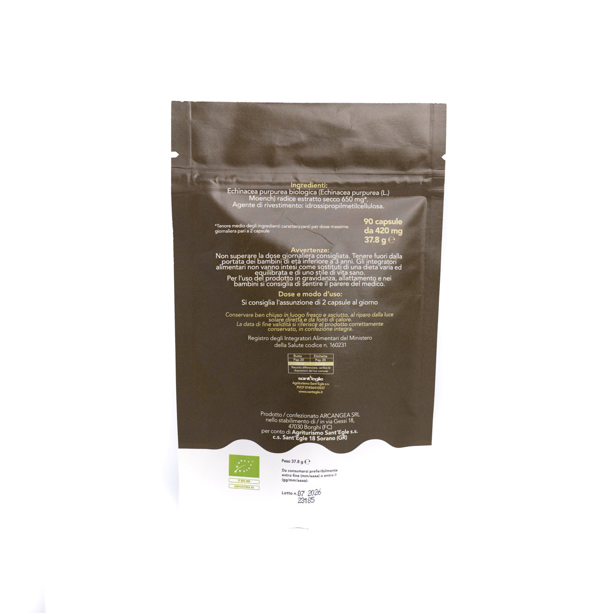 Echinacea Purpurea biologica, 90 capsule