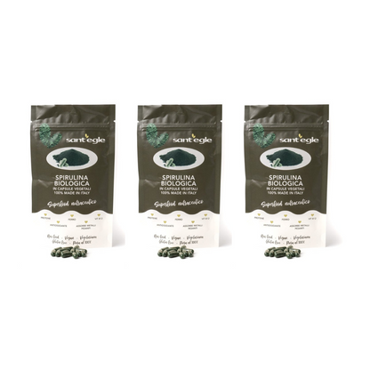 Spirulina biologica, 200 capsule da 500 mg