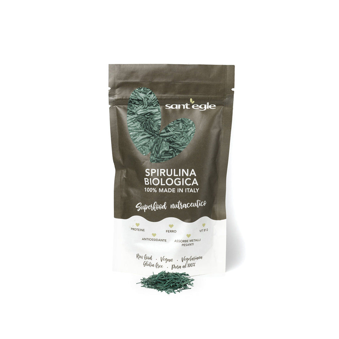 Spirulina Biologica Italiana Croccante, 100 gr
