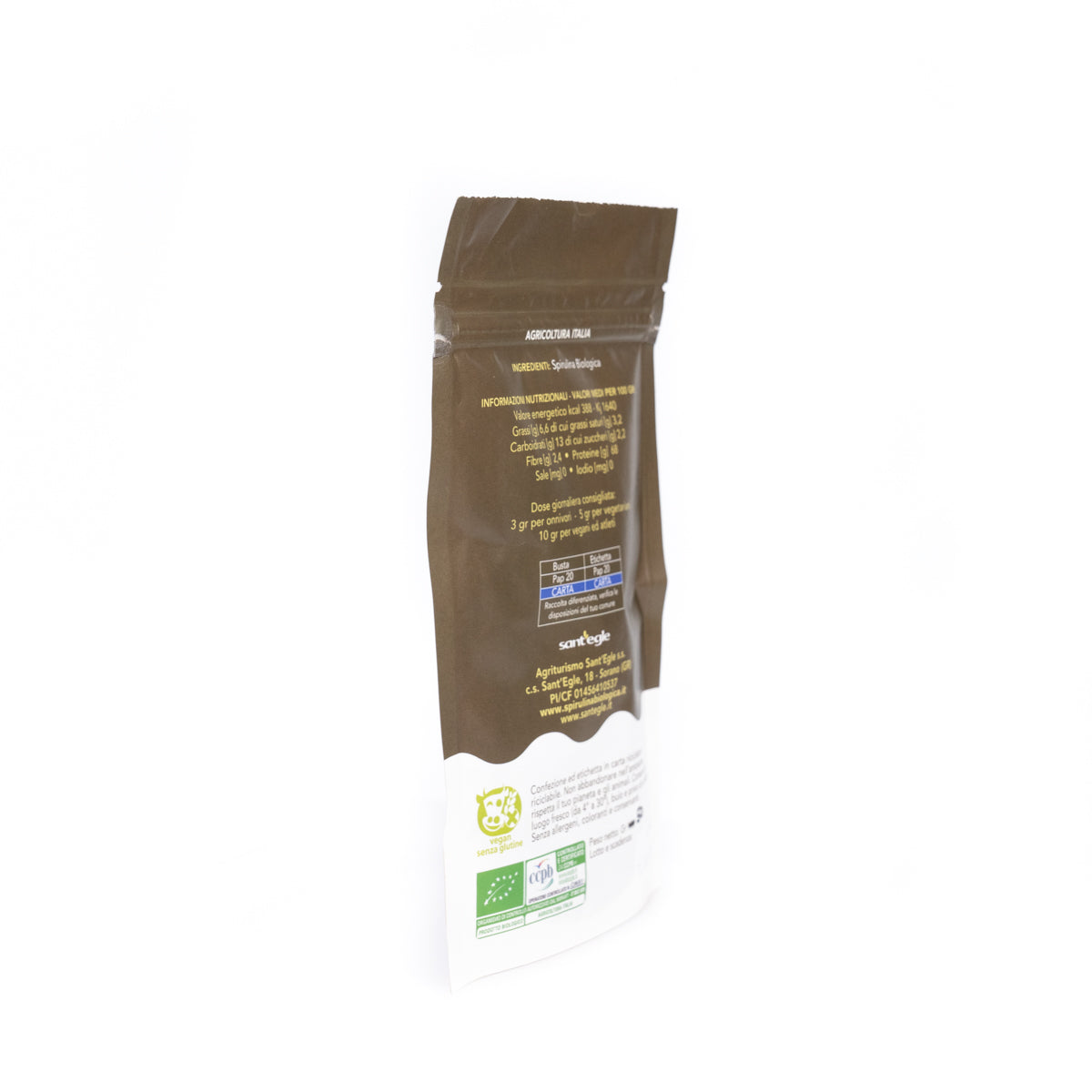 Crunchy Italian Organic Spirulina, 50g