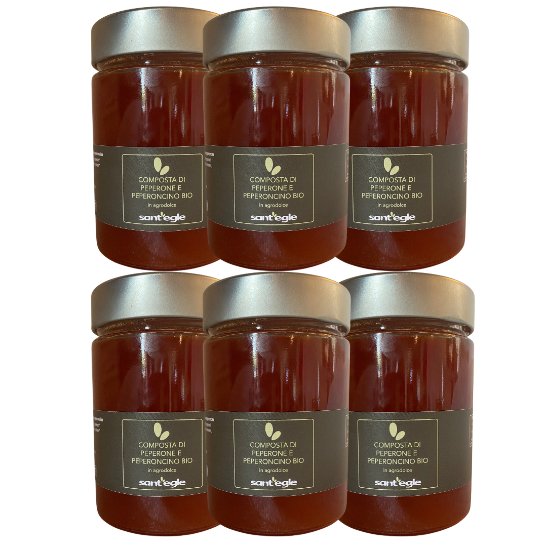 Composta Peperone e Peperoncino biologico