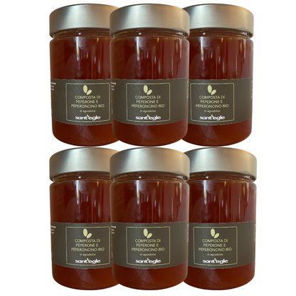 Composta Peperone e Peperoncino biologico