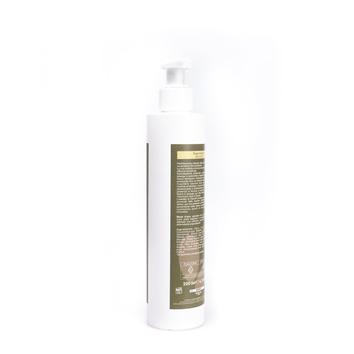 Shower bodywash, organic soap with E.V.O. oil, 200 ml
