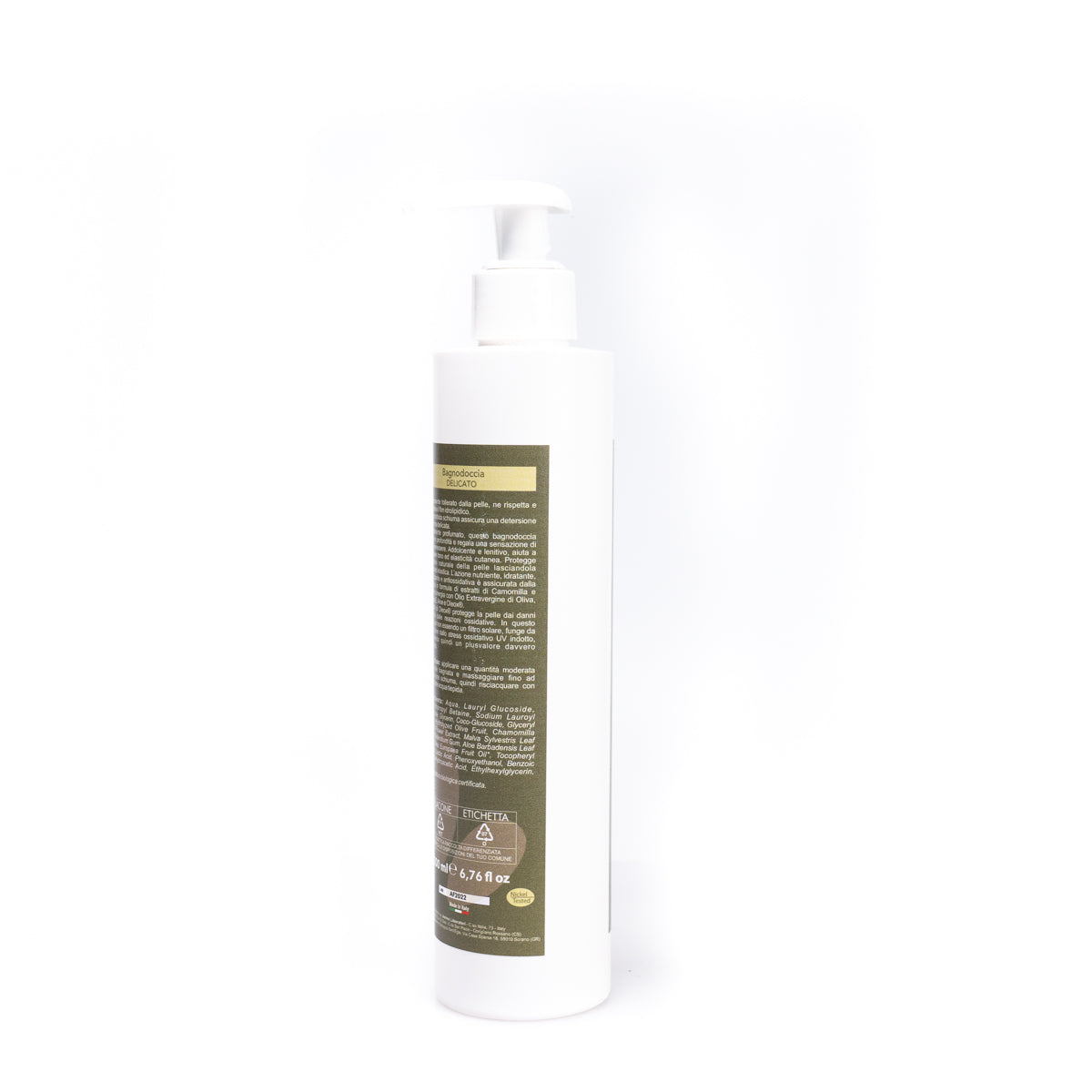 Shower bodywash, organic soap with E.V.O. oil, 200 ml