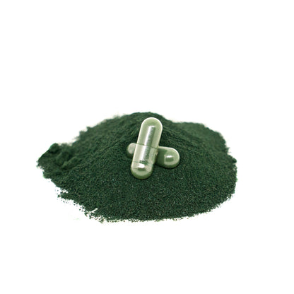 Bio-Spirulina und VitC in Kapseln